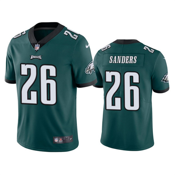 Youth Philadelphia Eagles #26 Miles Sanders Green Vapor Untouchable Limited Stitched Jersey