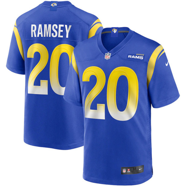 Youth Los Angeles Rams #20 Jalen Ramsey 2020 Royal Game NFL Stitched Jersey