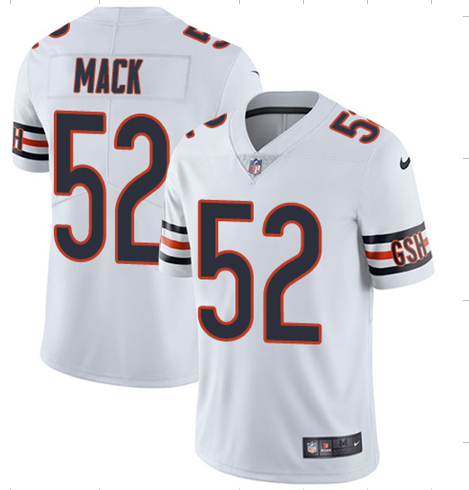 Youth Bears #52 Khalil Mack White Untouchable Limited Stitched NFL Jersey