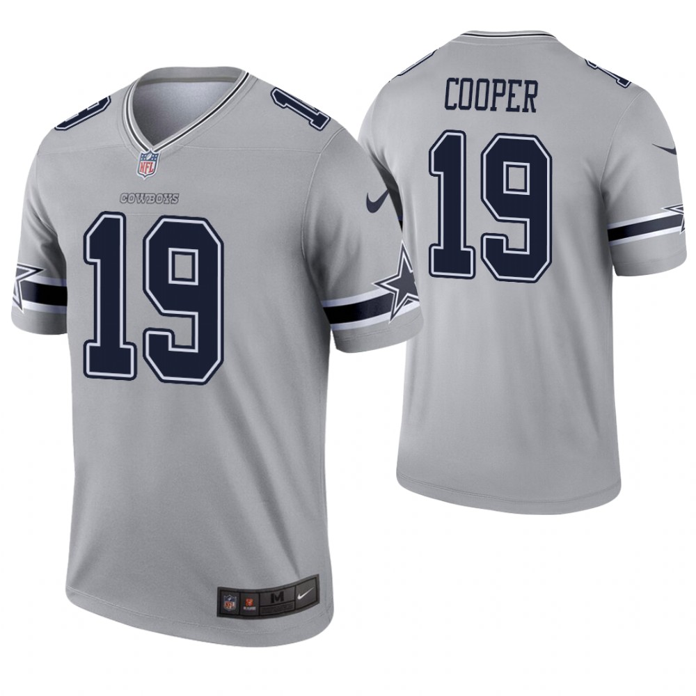 Youth Dallas Cowboys #19 Amari Cooper Gary Inverted Legend Stitched NFL Jersey