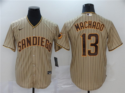 Youth San Diego Padres #13 Manny Machado Brown Stitched Jersey