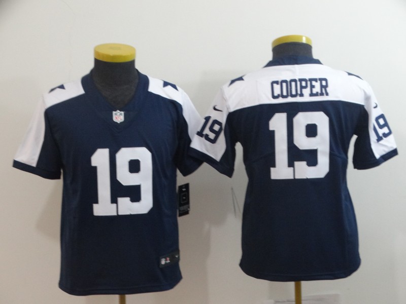 Youth Dallas Cowboys #19 Amari Cooper Navy Blue Vapor Untouchable Limited Stitched NFL Jersey