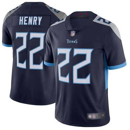 Youth Tennessee Titans #22 Derrick Henry Navy Vapor Untouchable Limited Stitched NFL Jersey