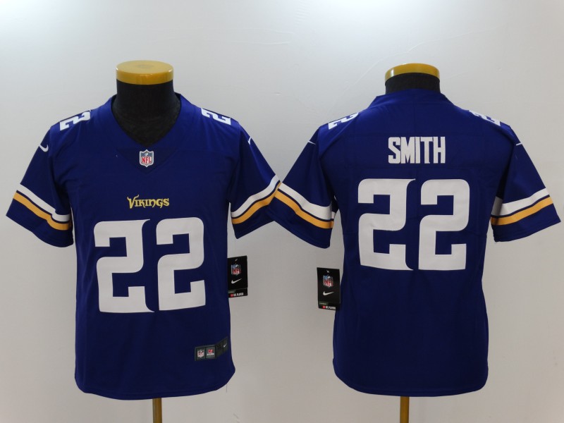 Minnesota Vikings #22 Harrison Smith Purple Vapor Untouchable Limited NFL Stitched Jersey
