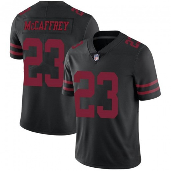Youth NFL San Francisco 49ers #23 Christian McCaffrey Black Vapor Untouchable Limited Stitched Jersey