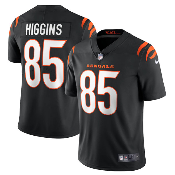 Youth Cincinnati Bengals #85 Tee Higgins 2021 Black Vapor Limited Stitched NFL Jersey