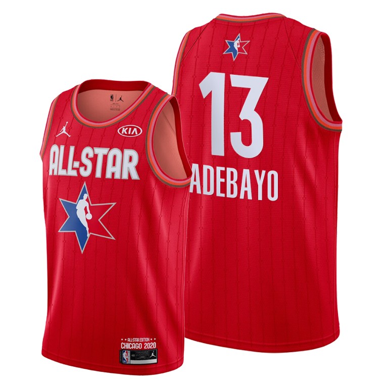 Youth Miami Heat #13 Bam Adebayo Red 2020 All-Star Stitched NBA Jersey