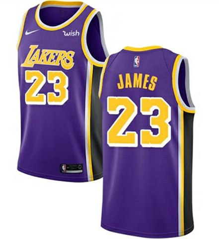 Youth Los Angeles Lakers #23 LeBron James Purple Stitched NBA Jersey