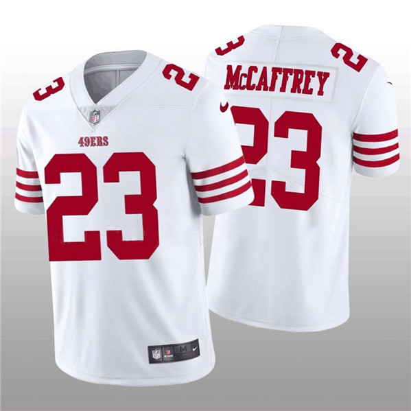 Youth NFL San Francisco 49ers #23 Christian McCaffrey White Vapor Untouchable Limited Stitched Jersey