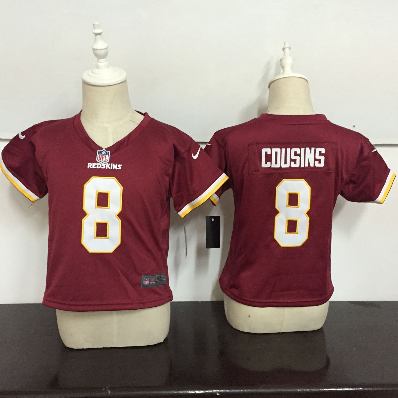 Toddler Nike Washington Redskins #8 Kirk Cousins Burgundy Red Team Color Stitched NFL Jersey