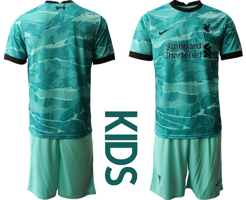 Liverpool Blank Away Kid Soccer Club Jersey