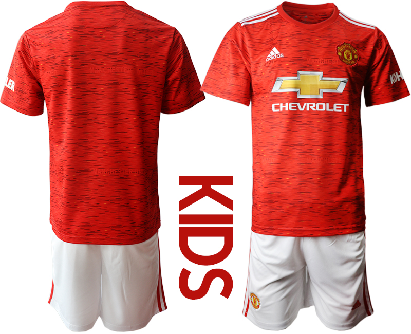 Manchester United Home Kid Soccer Club Jersey