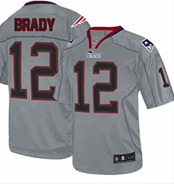 Youth New England Patriots #12 Tom Brady Gray Limited Stitched NFL Jersey