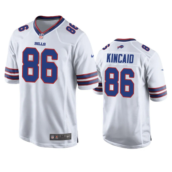 Youth Buffalo Bills #86 Dalton Kincaid White Stitched Game Jersey