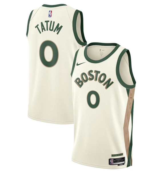 Youth Boston Celtics #0 Jayson Tatum White 2023/24 City Edition Stitched Jersey