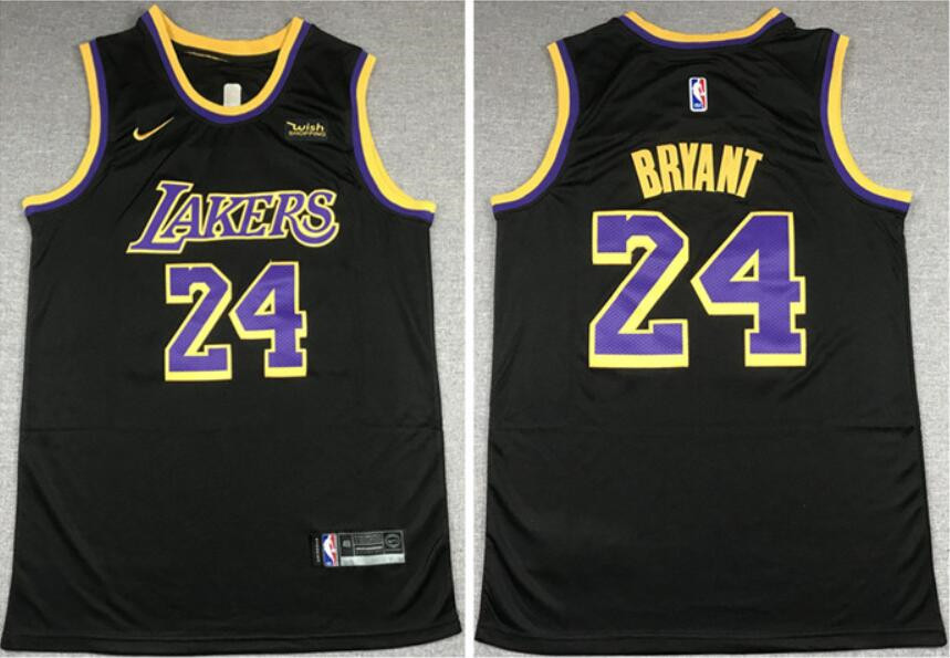 Youth Los Angeles Lakers #24 Kobe Bryant Black Stitched Jersey