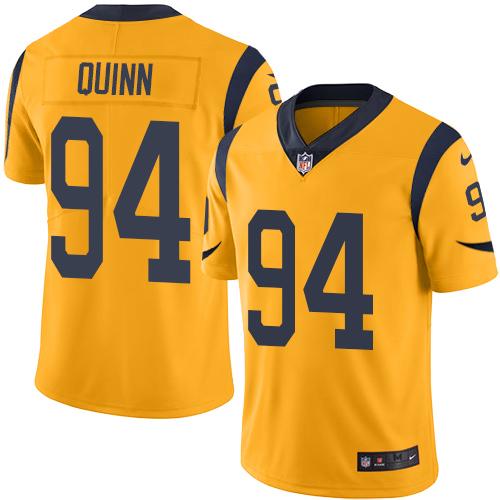 Nike Rams #94 Robert Quinn Gold Youth Stitched NFL Limited Rush Jersey