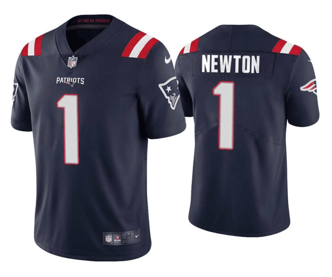 Youth New England Patriots #1 Cam Newton Navy Vapor Untouchable Stitched Jersey