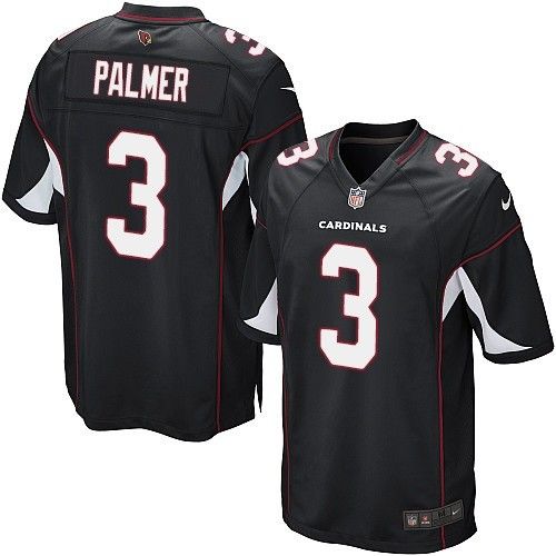 Nike Cardinals #3 Carson Palmer Black Alternate Youth Stitched NFL Elite Jersey