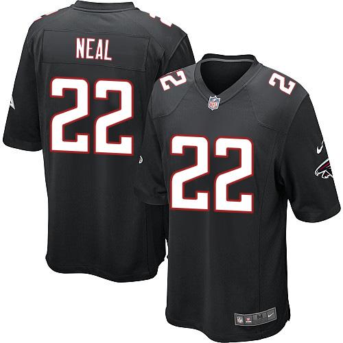 Nike Falcons #22 Keanu Neal Black Alternate Youth Stitched NFL Elite Jersey
