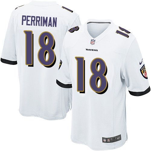 Nike Ravens #18 Breshad Perriman White Youth Stitched NFL New Elite Jersey