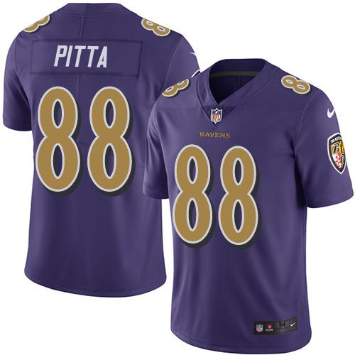 Nike Ravens #88 Dennis Pitta Purple Youth Stitched NFL Limited Rush Jersey