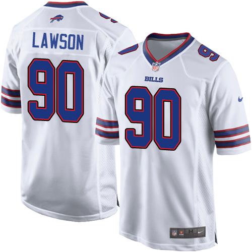 Nike Bills #90 Shaq Lawson White Youth Stitched NFL New Elite Jersey
