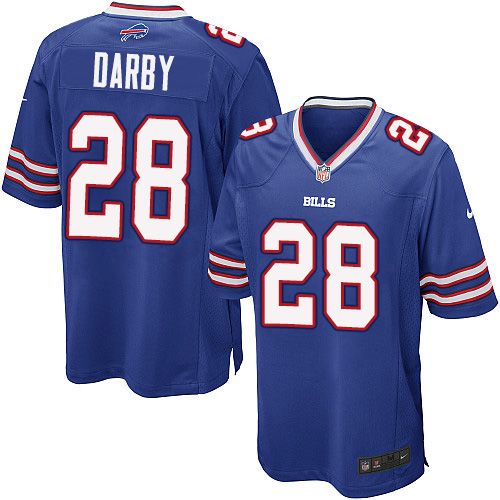 Nike Bills #28 Ronald Darby Royal Blue Team Color Youth Stitched NFL Elite Jersey
