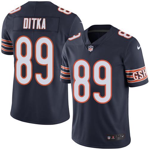 Nike Bears #89 Mike Ditka Navy Blue Youth Stitched NFL Limited Rush Jersey