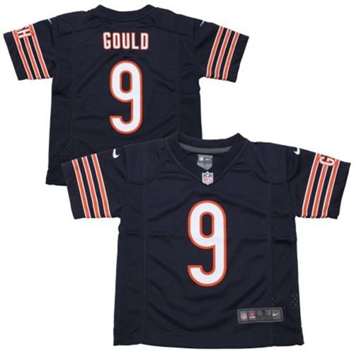 Toddler Nike Bears #9 Robbie Gould Navy Blue Team Color Stitched NFL Elite Jersey
