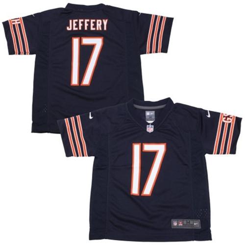 Toddler Nike Bears #17 Alshon Jeffery Navy Blue Team Color Stitched NFL Elite Jersey