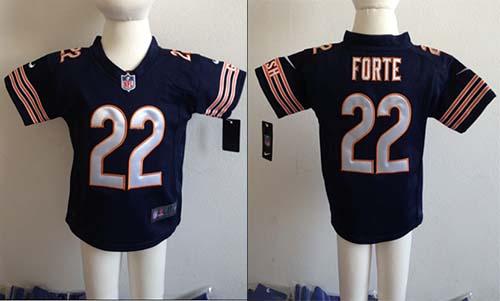 Toddler Nike Bears #22 Matt Forte Navy Blue Team Color Stitched NFL Elite Jersey