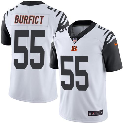 Nike Bengals #55 Vontaze Burfict White Youth Stitched NFL Limited Rush Jersey