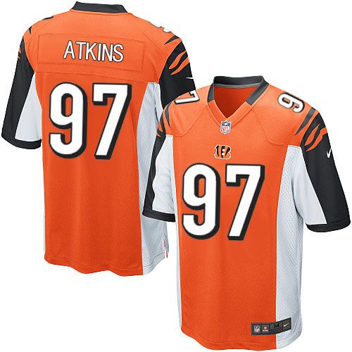 Nike Bengals #97 Geno Atkins Orange Alternate Youth Stitched NFL Elite Jersey