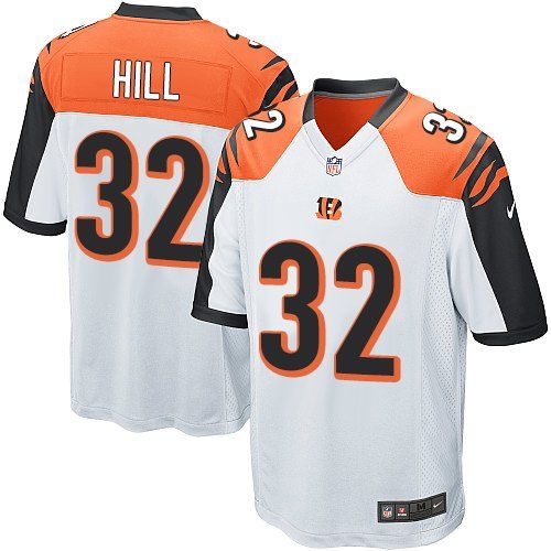Nike Bengals #32 Jeremy Hill White Youth Stitched NFL Elite Jersey