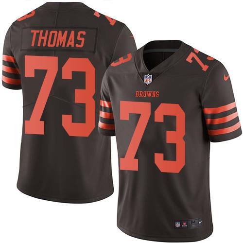 Nike Browns #73 Joe Thomas Brown Youth Stitched NFL Limited Rush Jersey