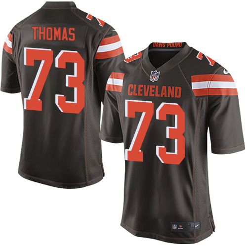 Nike Browns #73 Joe Thomas Brown Team Color Youth Stitched NFL New Elite Jersey