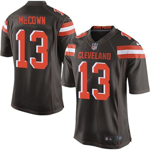 Nike Browns #13 Josh McCown Brown Team Color Youth Stitched NFL New Elite Jersey