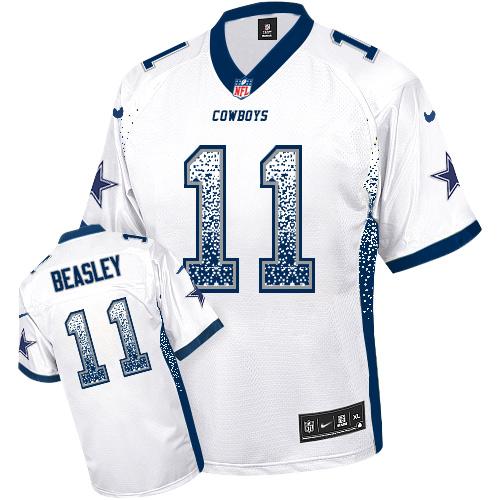 Nike Cowboys #11 Cole Beasley White Youth Stitched NFL Elite Drift Fashion Jersey