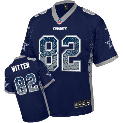 Nike Cowboys #82 Jason Witten Navy Blue Team Color Youth Stitched NFL Elite Drift Fashion Jersey