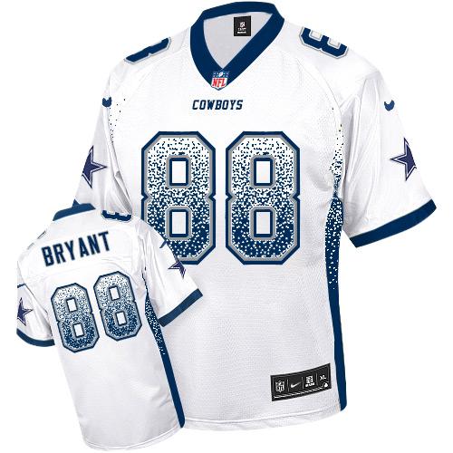 Nike Cowboys #88 Dez Bryant White Youth Stitched NFL Elite Drift Fashion Jersey
