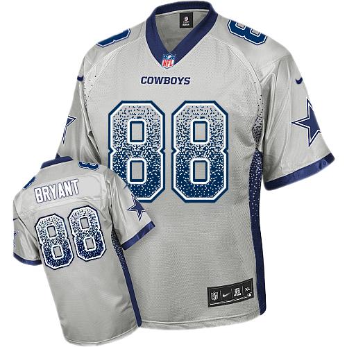 Nike Cowboys #88 Dez Bryant Grey Youth Stitched NFL Elite Drift Fashion Jersey
