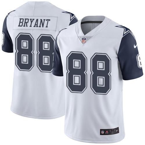 Nike Cowboys #88 Dez Bryant White Youth Stitched NFL Limited Rush Jersey