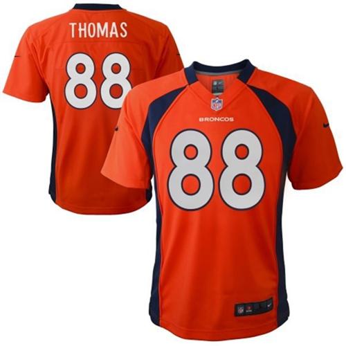 Toddler Nike Broncos #88 Demaryius Thomas Orange Team Color Stitched NFL Elite Jersey