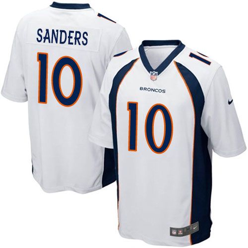 Nike Broncos #10 Emmanuel Sanders White Youth Stitched NFL New Elite Jersey