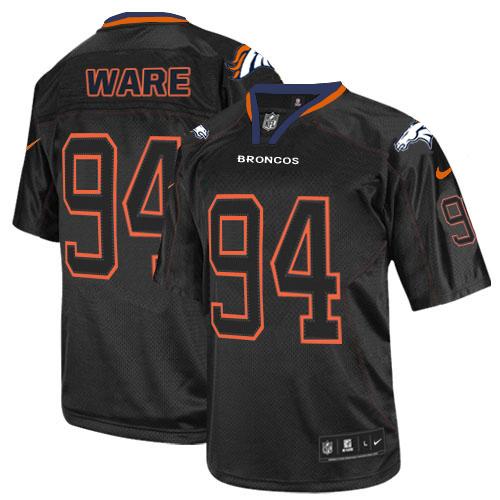Nike Broncos #94 DeMarcus Ware Lights Out Black Youth Stitched NFL Elite Jersey