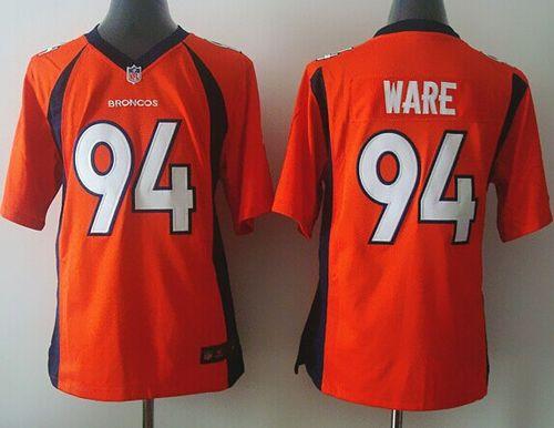 Nike Broncos #94 DeMarcus Ware Orange Team Color Youth Stitched NFL New Elite Jersey
