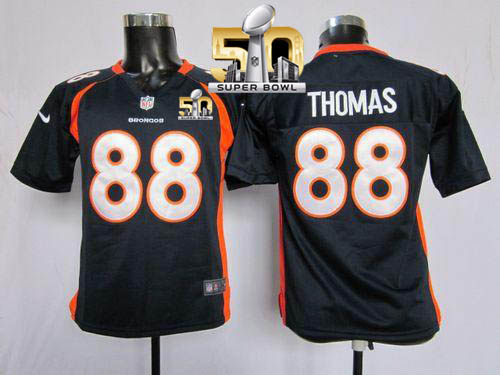 Nike Broncos #88 Demaryius Thomas Blue Alternate Super Bowl 50 Youth Stitched NFL Elite Jersey