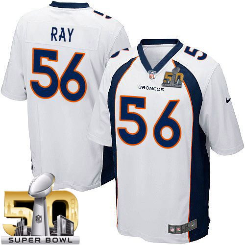 Nike Broncos #56 Shane Ray White Super Bowl 50 Youth Stitched NFL New Elite Jersey
