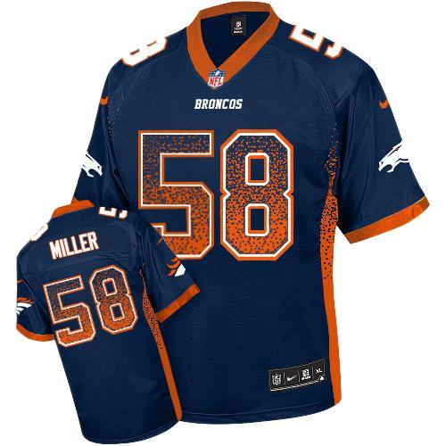 Nike Broncos #58 Von Miller Blue Alternate Youth Stitched NFL Elite Drift Fashion Jersey